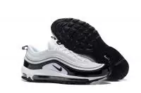 chaussures de course retro nike air max 97 top white